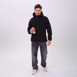 RODOS Толстовка на молнии мужская флис М-322 Черный  фото 3