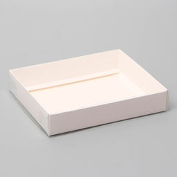 Цена за 5 шт. Коробочка сборная с прозрачной крышкой 16×13×3 см, белая