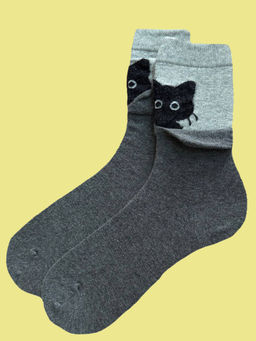 Носки р.35-40 Cats Серые - Krumpy фото 4