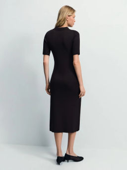 Вязаное платье поло из вискозы / Zarina  фото 7