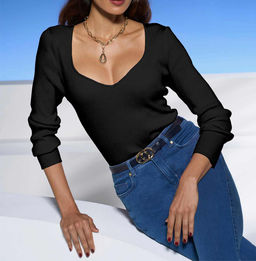 Пуловер, черный