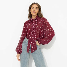Блуза для счастья в любви, Привлекаю удачу (бордо) - Charutti фото 2