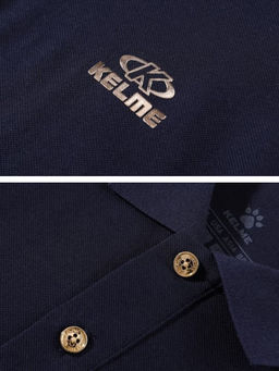 Футболка-поло KELME Short Sleeve Polo Shirt Dark Blue