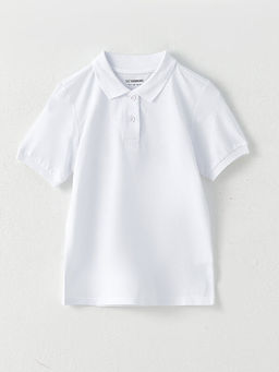 Polo Yaka Basic Pamuklu K?z ?ocuk Ti??rt 2li - Waikiki фото 3