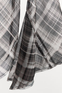 ASYMMETRIC CHECK TOP - Zara фото 6