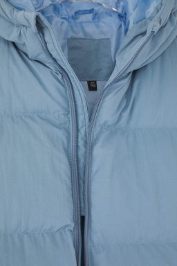 Lacivert Duz/Basic Kal?n Kapusonlu Regular Unisex Cocuk Mont TKDAW26MO00014 - Trendyolmilla фото 8