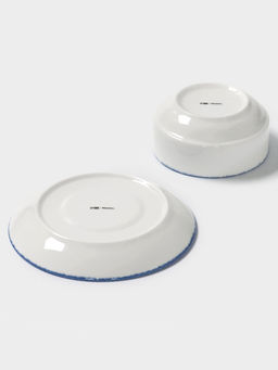 Бульонница с блюдцем Magistro Blue Lagoon, 300 мл, фарфор, белая  фото 5