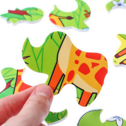 Мягкий пазл для малышей Жираф, 14 деталей, Крошка Я фото 7