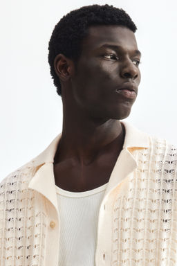 Camisa resort en punto pointelle Relaxed Fit - H&m фото 5