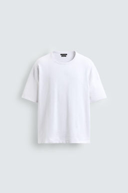 CAMISETA PUNTO ESTRUCTURA FLAM? / Blanco - Zara фото 6
