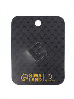 Брошь Гимнастка с хула-хупом, цвет чёрно-белый в золоте