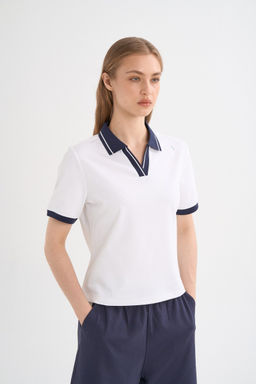 Поло Белый ANTA ICONIC SS Polo  фото 2