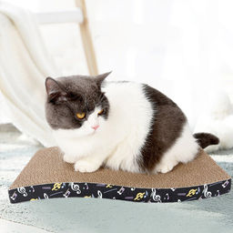 Когтеточка - лежанка для кошек "МУРРРЛЫКА", волна, 43*21*4см