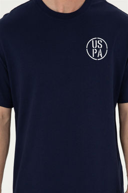 Футболка U.S. Polo Assn темно-синяя из хлопка фото 13