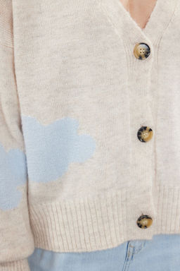 Tas Yumusak Dokulu Bulut Desenli Triko H?rka TWOAW21HI0490 - Trendyolmilla фото 4