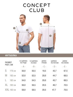 Футболка муж. Pontiacy белый - Concept club фото 5