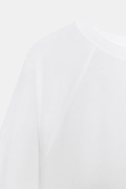CAMISETA MANGA LARGA RANGL?N / Blanco - Zara фото 14