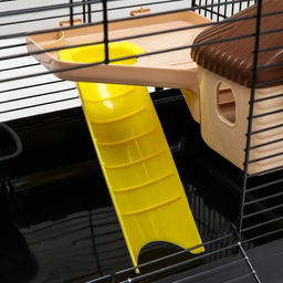 Клетка для грызунов Пижон, с наполнением 47 х 30 х 27 см, чёрная  фото 8