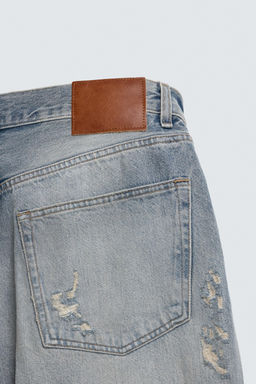 JEANS LOOSE FIT ROTOS / Azul claro - Zara фото 10
