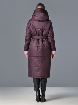 25414 Пальто ежевика - Dizzyway фото 5