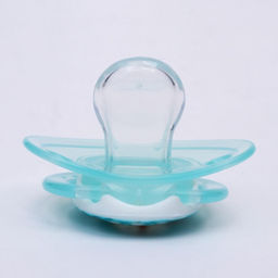 Соска-пустышка ортодонтическая, силикон, от 3 мес., "Пингвин", цвет голубой