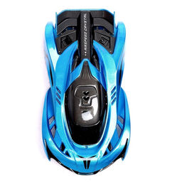 Антигравитационная машинка Wall Racer, радиоуправление, ездит по стенам, работает от аккумулятора, цвет синий - Автоград фото 4