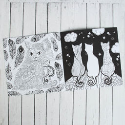 Цена за 2 шт. Раскраска - антистресс, альбом Котонастроение, 20 стр.