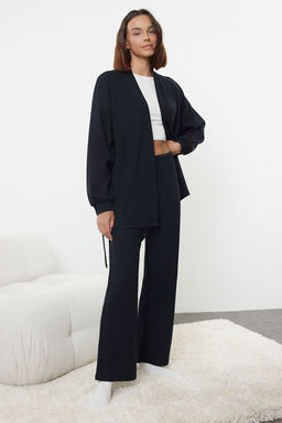 Lacivert Kusakl? Waffle Kumas Hamile Orme Pijama Tak?m? THMAW25PT00015 - Trendyolmilla фото 3