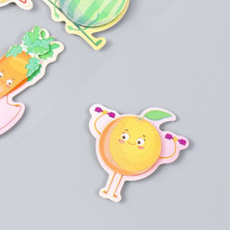 Наклейка картон 2 слоя Фрукты и овощи на спорте 17х12 см - Simaland фото 2