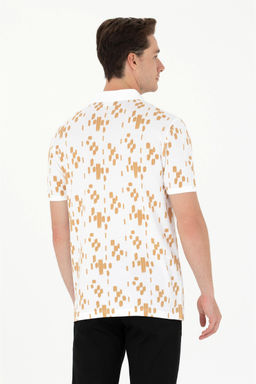 U. S. Polo Assn Мужская футболка светло-коричневого цвета с воротником-поло - U.s. polo assn фото 12