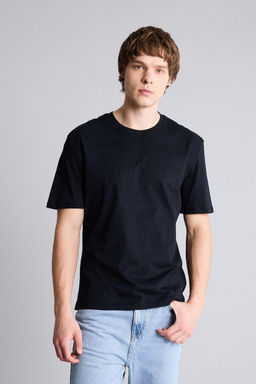 %100 Pamuk REGULAR FIT Bask_l_ Ti__rt