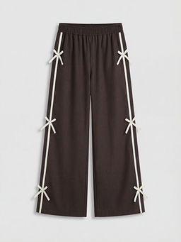 Fiyonk Detayl? K?z ?ocuk Poplin Pantolon