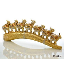 Статуэтка Слоны на бивне L-44 см / 7093-1 /уп 12/ - Галеонтрейд фото 2