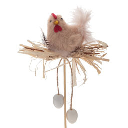 Изделие декоративное (вставка) Курица, L10 W6 H31 см, 3в. - Remeco фото 4