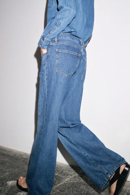 ZW COLLECTION WIDE-LEG LOW-RISE JEANS - Zara фото 14