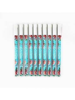 Цена за 10 шт. Пиши стирай ручка синяя паста, гелевая 0.5 мм с колпачком С 8 Марта