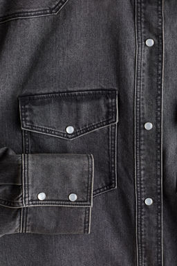 Camisa denim oversize - H&m фото 6