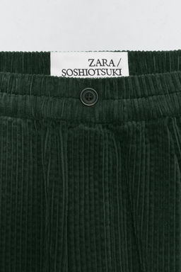 CORDUROY BERMUDA SHORTS SOSHIOTSUKI x ZARA