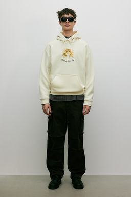 Sudadera con capucha y estampado Loose Fit - H&m фото 3