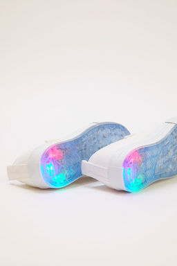 Trendyol Shoes Ekru Kanvas Is?kl? C?rt Bantl? Ve Bagc?kl? Unisex Cocuk Kids Spor Ayakkab? TAKSS25SN00044 - Trendyolmilla фото 2