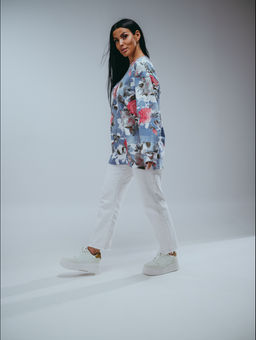 Роуз свитшот женский (голубой) - Lovetex фото 6