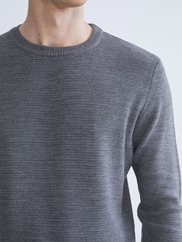 Bisiklet Yaka Erkek Triko Kazak