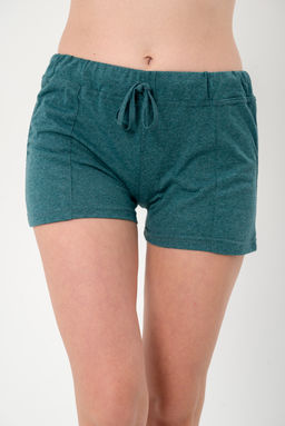 Шорты женские из кулирки Молодежные изумруд - Амадэль фото 5
