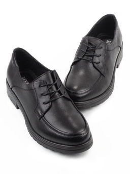 03-DYL85-1 BLACK Полуботинки женские (натуральная кожа)