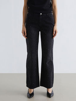 Ta?l? Wideleg Kad?n Jean Pantolon