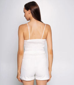 Топ #КТ28005, белый