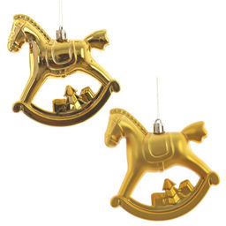 Набор из 2шт, Украшение новогоднее "Лошадка", L11 W5 H10 см