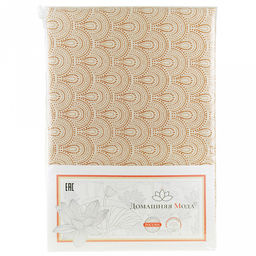 "Африканские прерии К" Скатерть 150х145см, длина стола до 110см, на 4 персоны, хлопок "Премиум" 186г/м2, "Домашняя мода" (Россия)