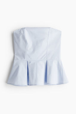 Top bandeau con peplo - H&m фото 5