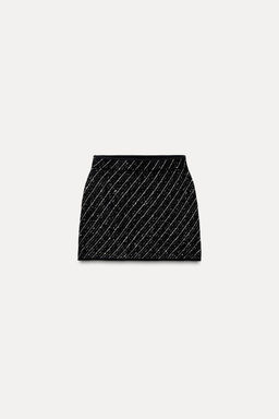 CONTRAST KNIT MINI SKIRT - Zara фото 3